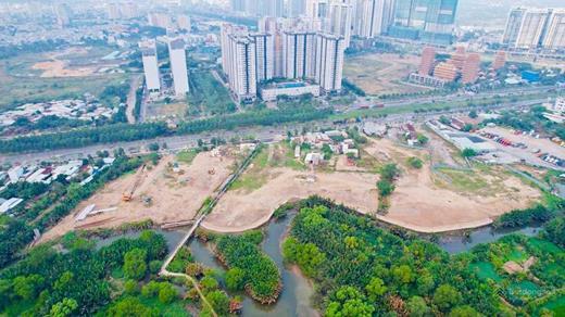 Cập nhật tiến độ xây dựng tại Eaton Park tháng 11/2023